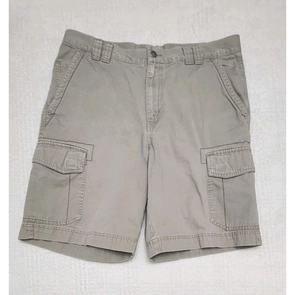 Columbia Other - Columbia Sportswear Men's Size 36 Beige Cotton Cargo Shorts Outdoor Hiking